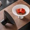 Ceramics Dinner Plate Tall leg Pasta Plates Salad Bowls Soup Basins Creative Restaurant High Feet Tableware Snack Dessert Trays
