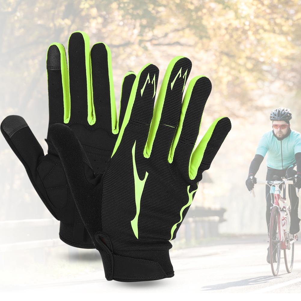 1 Pair Unisex Sports Gloves Shock Damping Brthable Nylon Gloves for Outdoor Cycling
