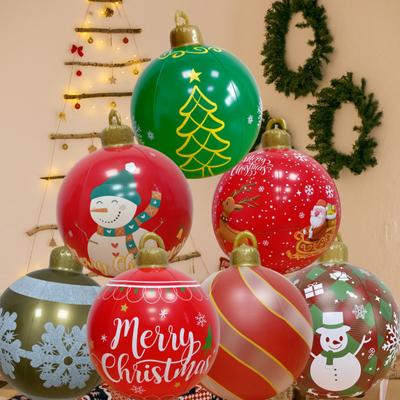 1PC Xmas Tree Decorations Christmas 40cm/ 60cm Inflatable Decorated Ball Giant Big Large Balls