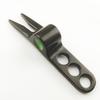 1/2Pcs Zinc Alloy Golf Divot Pitch Repairer Tool Turf Tool Pitchfork Golf Fork Three Pores Golf Divot Tool Golf Training