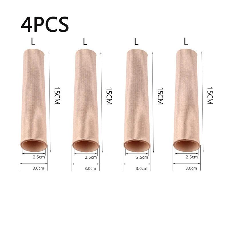 1/2/4/8Pcs Silicone Cover Cut Fabric Toe Separator Spacer Tube Sleeve Caps Valgus Corrector Hammer Protector Finger Foot Care