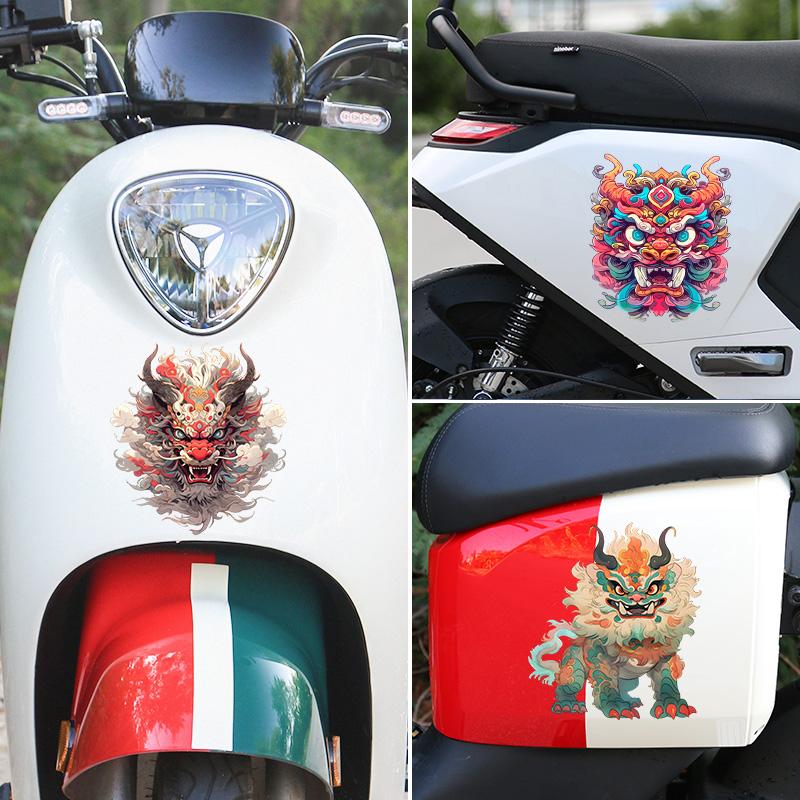 Dragon Totem Country Tide Car Decals Window Bumper Windshield Scratch Covering Decor Motorcycle Front Cowl Fuel Tank Decals