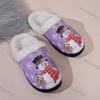 Fashion Winter New Christmas Cotton Slippers for Woman Cute Cartoon Anti-slip Girls Fashion Indoor Home Floor Shoes Fashion Party Slides