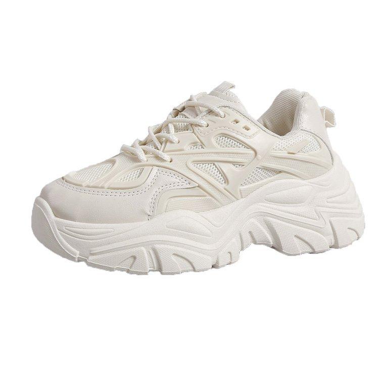 

Daddy shoes women s ins tide 2025 autumn new women s shoes Korean version of versatile platform sports casual white shoes 35
