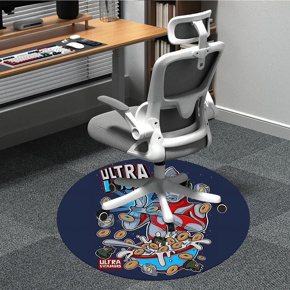 

1pc Ultraman Office Round Area Rug, Under Office Chairs Bedroom Living Room Home Decor a1022395 80cm by 80cm