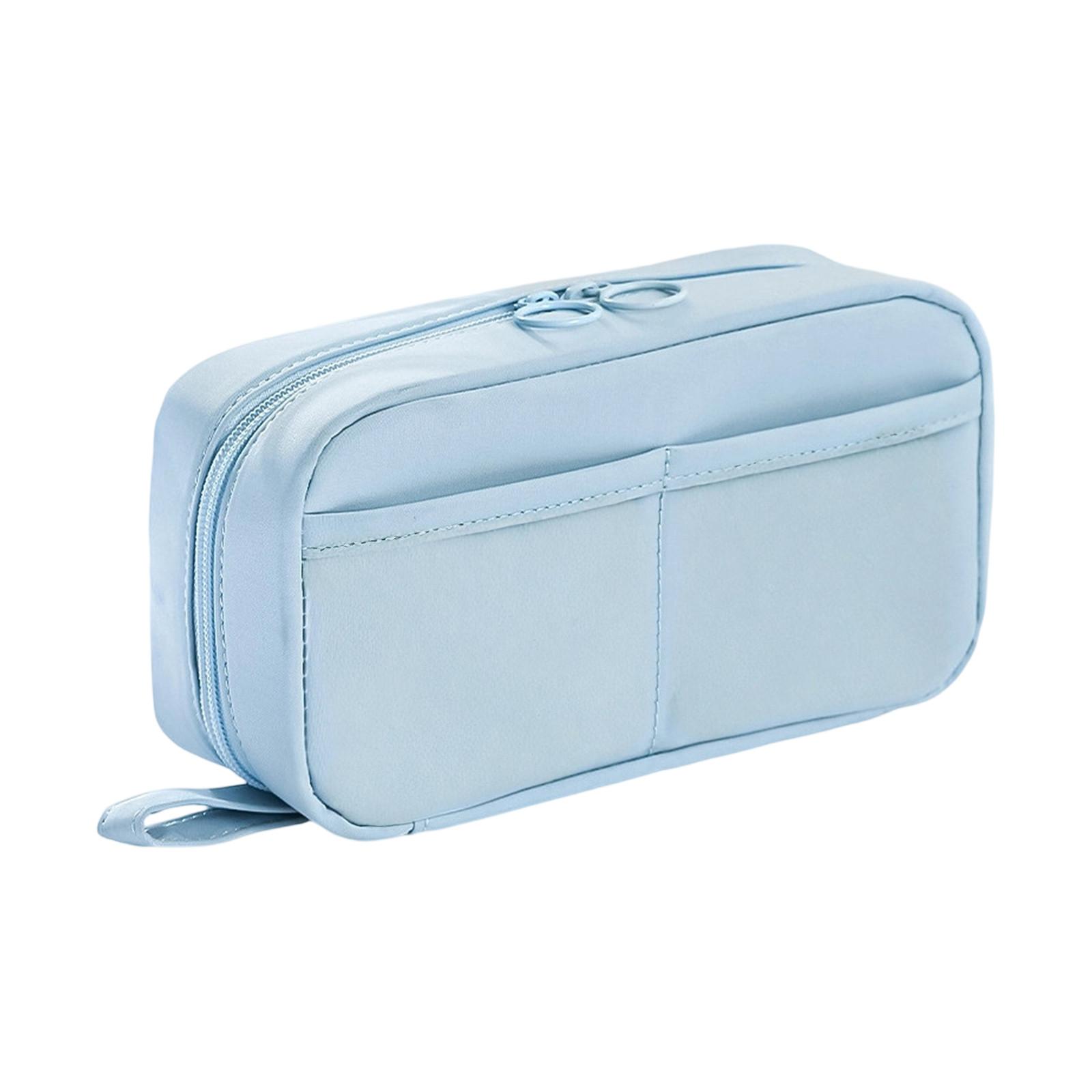 

Прозрачный пенал большой вместимости и грязеотталкивающий пенал с высоким внешним видом One Size синий