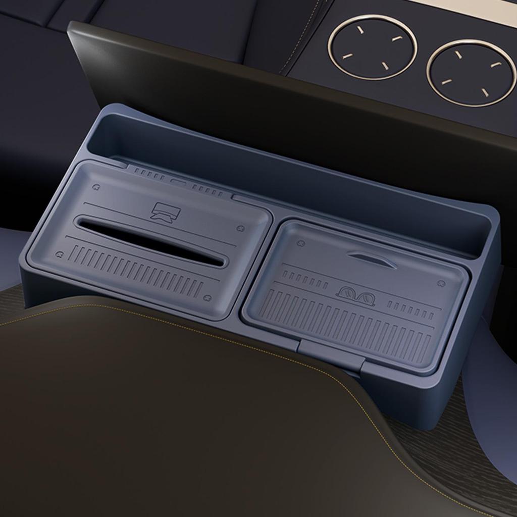 Xiaomi YU7 Car Screen Rear Organizer & Tissue Box - Fits 25 Models, Non-Slip, Anti-Fall Dashboard Storage