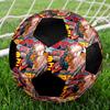 Pallone da Calcio Colorato Cucito a Macchina PVC Misura 5 Pronto per Allenamento di Squadra e Competizione Resistente Alto Rimbalzo Raffreddamento Regalo Sportivo