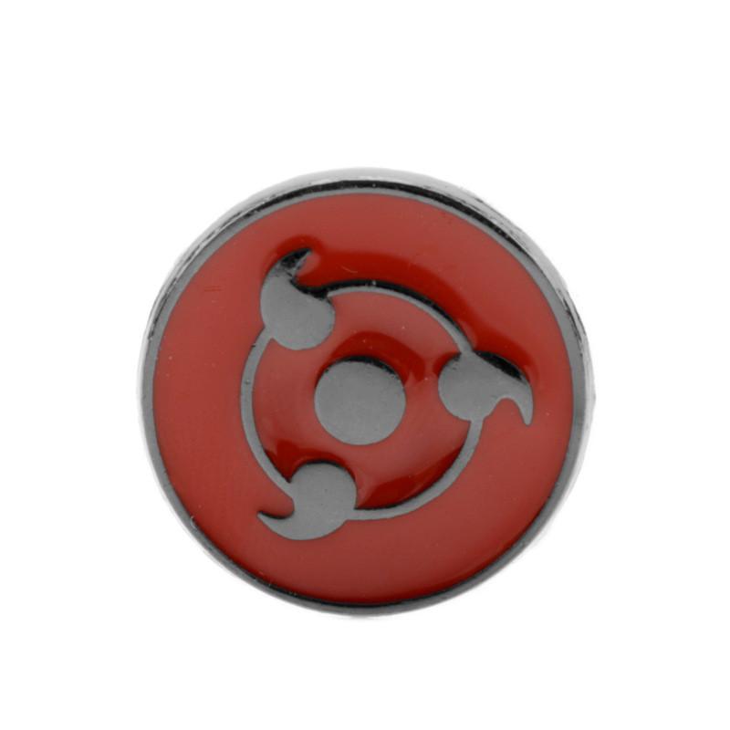 Naruto Cherry Blossom Alloy Badge With Embossed Rinnegan For Anime Fans