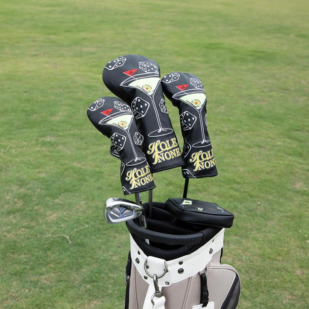 Golf Club Head Cover Golf Wood Cover Goblet Golf Head Cover Golf Wood Cover Aliennana Driver Cover (DR) Fairway Wood (FW), Utility (UT) (For Driver