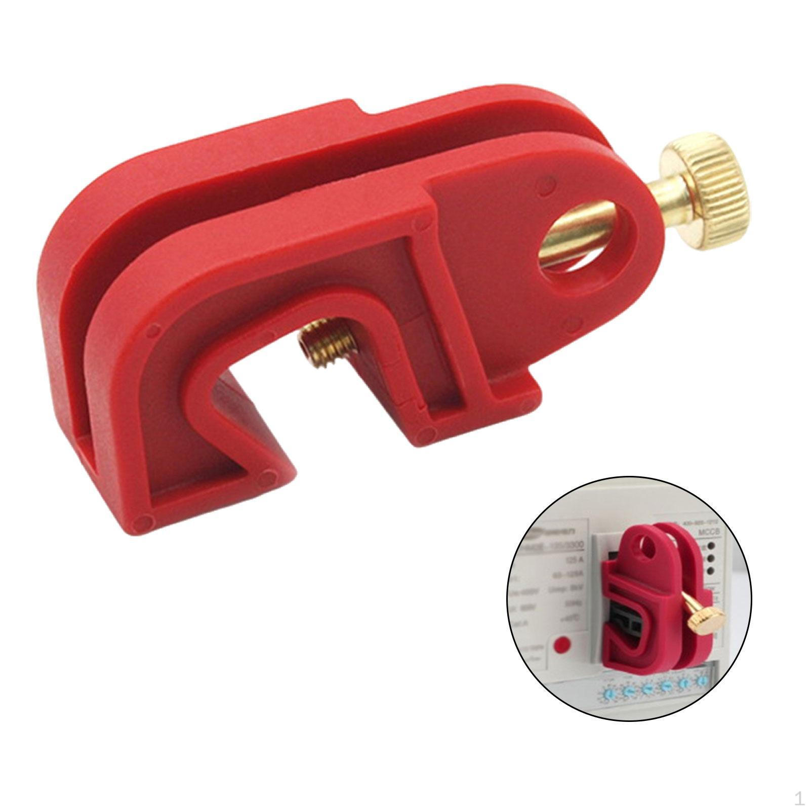 

Пристрій блокування автоматичного вимикача. Електрична коробка. Червоні міцні аксесуари Slot Width 10 mm