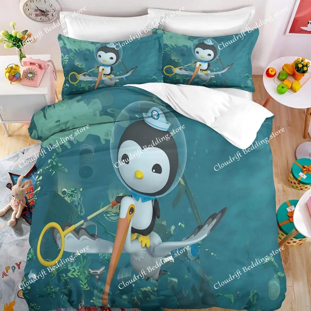 The Octonauts Barnacles 3D Printed Duvet Case Pillowcase Bedding Set Twin Full Queen King Size For Kids Bedroom Decor