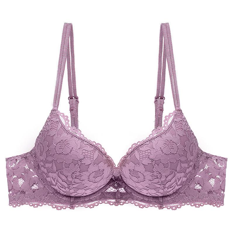 European & American Lace Bra: Enhances Bust, Gathers Side Fat, Prevents Sagging - Sexy & Supportive.