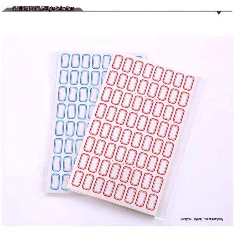 Self-Adhesive Label Stickers for Name Tags and Price Classification, Office and Take-Out Use
