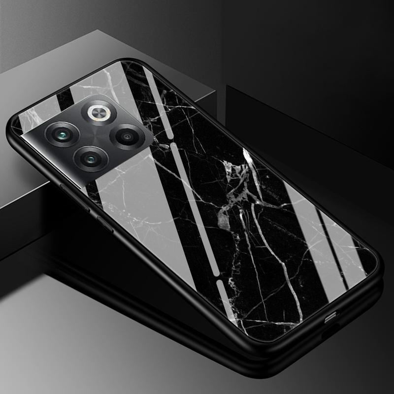 Gehärtetes Glas Handyhülle Für Oneplus 9rt 10T Ace 10 Pro Hülle Oneplus 11 12 12R 10R 9 Pro Luxus Harte Rückseite Stoßfänger Oneplus12