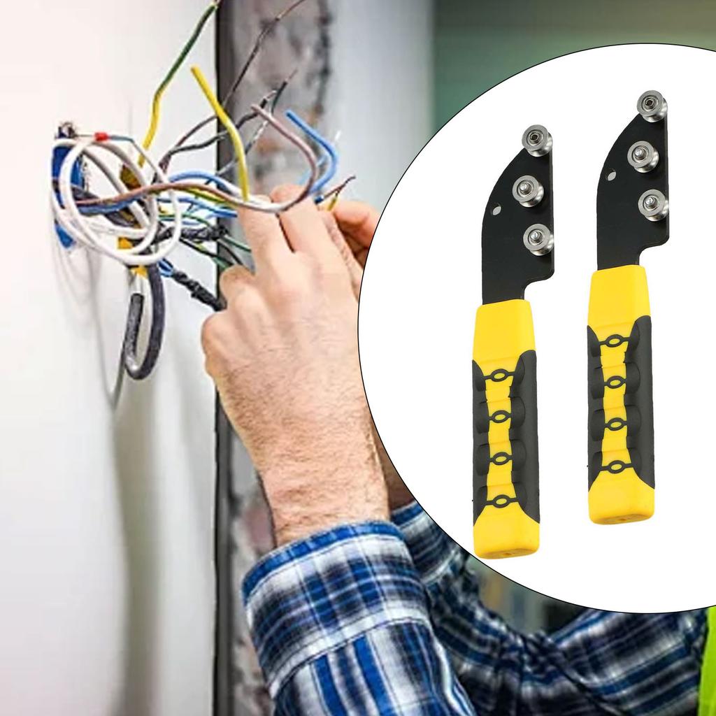 Engineering Assistance Wire Straightener Comfortable Grip Wire Straightener Construction Tool Smooth Roller Mechanism