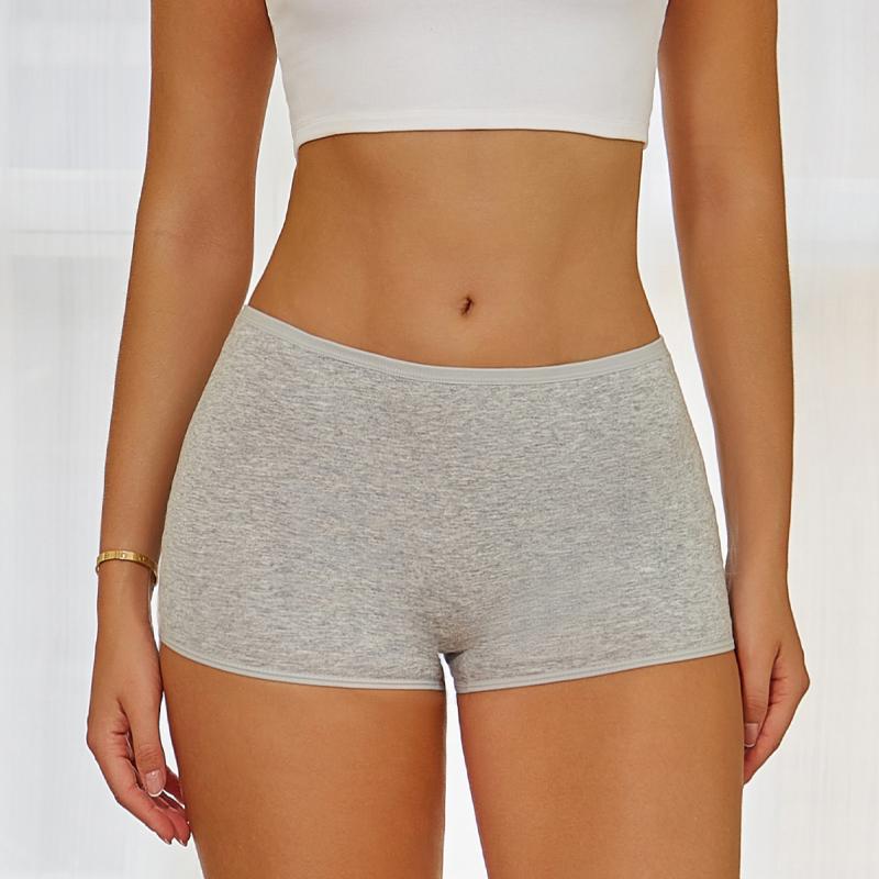 Dámské bavlněné boxerky Kalhotky Dámské Bezešvé Sportovní Boyshorts Spodní prádlo Dámské Jednobarevné Pohodlné Spodní prádlo Bezpečnostní Kraťasy XS-XL 2024