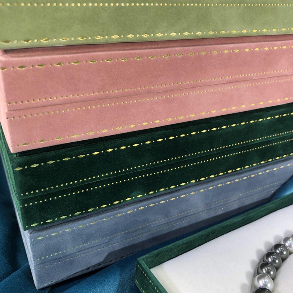 Luxury Small Jewelry Box Vintage Flannel Bracelets Box  Ring/necklace/bracelet Storage