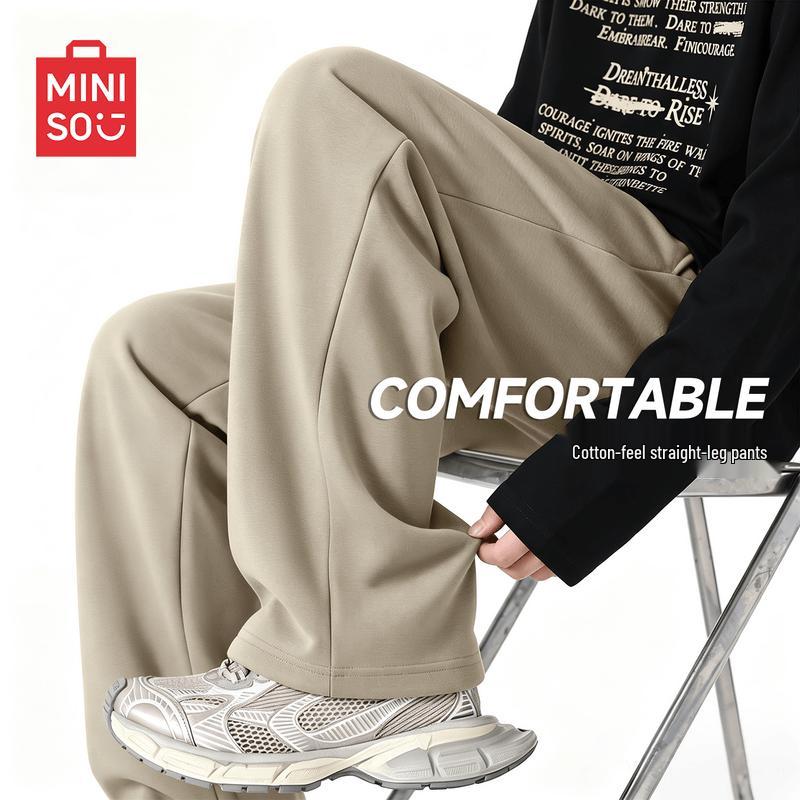 MINISO Men's Relaxed Straight-Leg Casual Pants