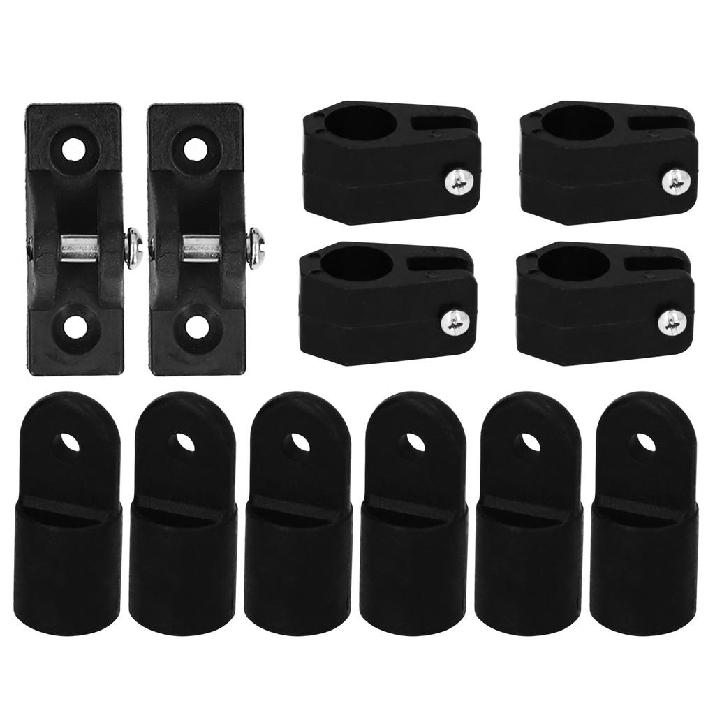 12pcs set Deck Hinge Jaw Slide Eye End Cap Kit Accessories for Marine Boat Yacht 7 8in Pipe Tube