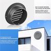 ABBP-5Pcs 4Inch 304 Stainless Steel, Louvered Grille Cover Vent Hood Flat Ducting Ventilation Air Vent Wall Air Outlet
