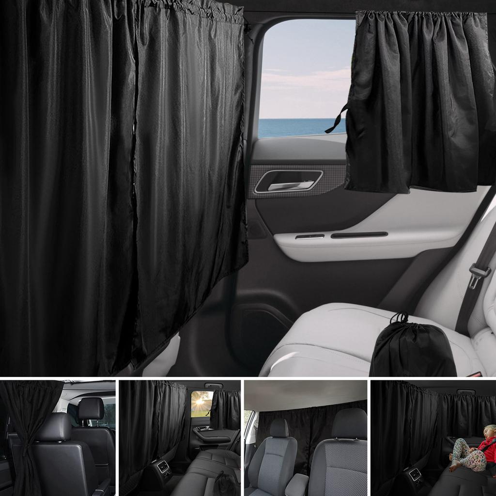 Sun Shade Privacy Curtain Car Isolation Partition Protection Curtain Universal Vehicle Side Window Covers Car Accessories Sleep