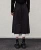 Nigaennikol Nicole Pintuck Layered Long Skirt_Black