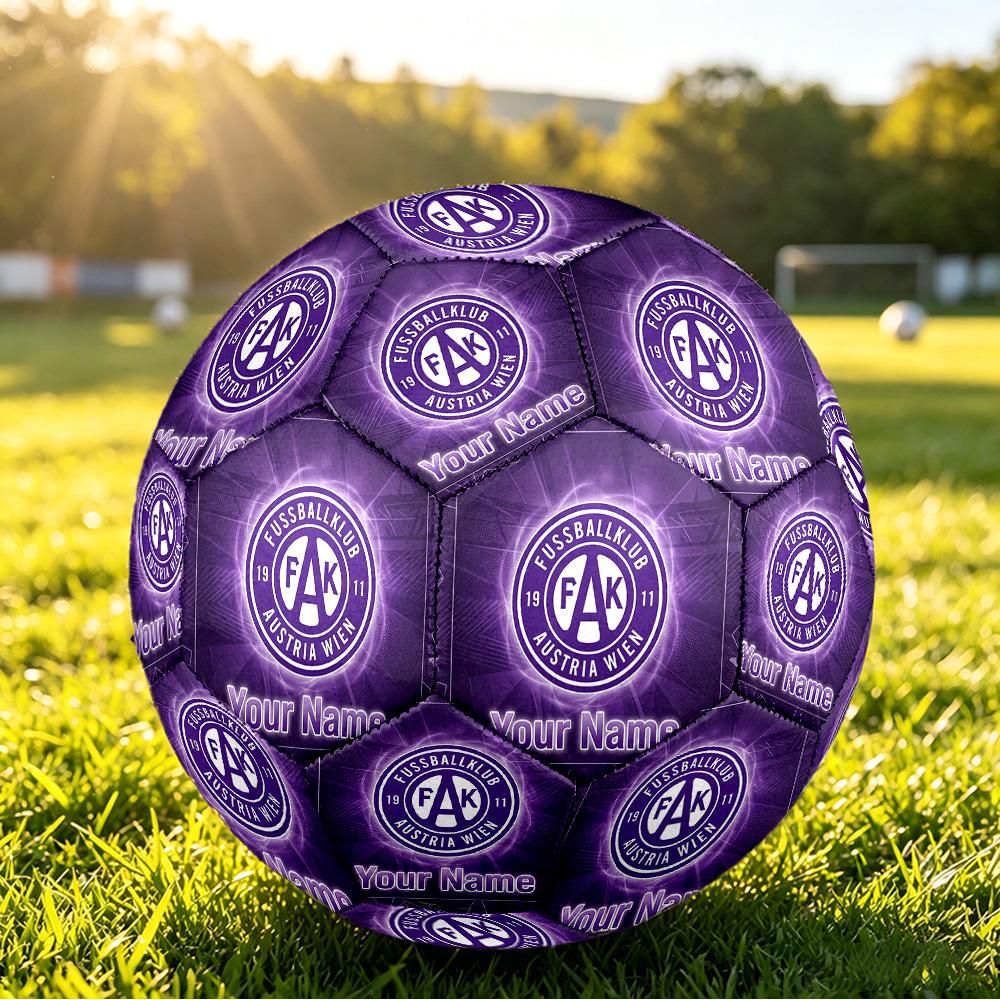 Personalized Size 5 Football Austria Wien FC Pattern Outdoor Game Sports Ball Gift