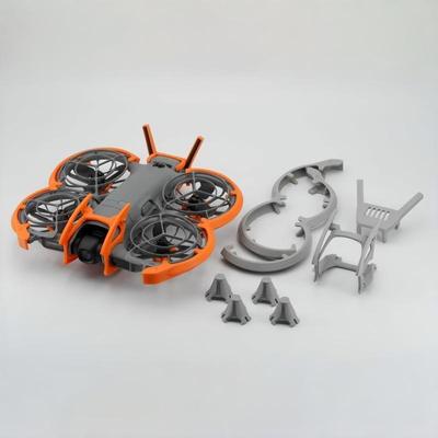 1 Conjunto 4 em 1 Protetor Anticolisão Barra Para-choque Barra Gimbal Proteção Anti-Queda Cauda - Acessórios para Drone Neo2 Impressos em 3D