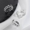 Retro Temperament Hollow Ring 3-piece Letter Pattern Ring Punk Style Ring Female Simple Fashion Ring