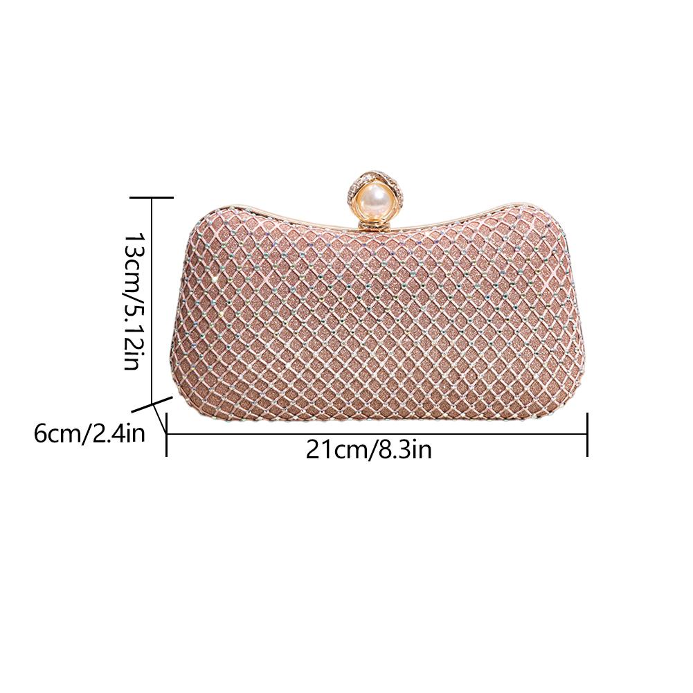 2025 Diamond Women Luxury Clutch Evening Bag Wedding Crystal Ladies Cell Phone Pocket Purse Female Sparkly Wallet for Party Gift