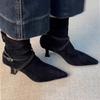 Fashion Ankle Boots for Women High Heels Pointed Toe Fashion Shoes Winter Dress Elegant Pumps 2025 New Designer Luxury Botas De Mujer