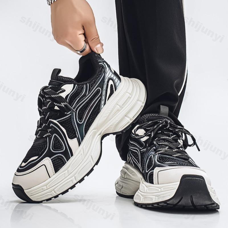 Fashion 2025 New Summer Mesh Breathable Versatile Thick Sole Casual Shoes Fashion Trend Low Top Sports Shoes Comfortable Chunky sneakers