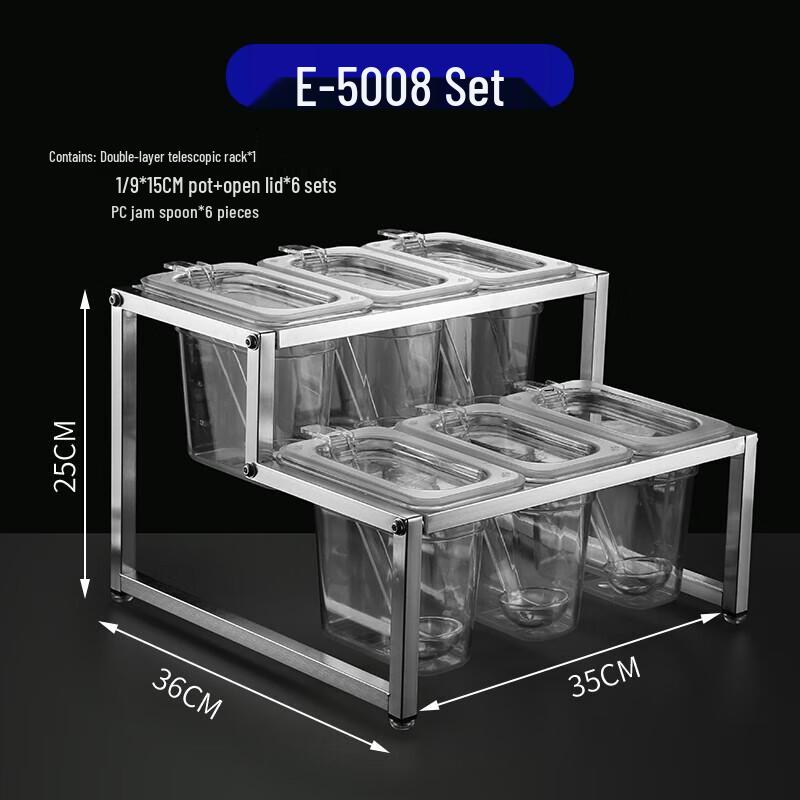 

Huihuang Commercial 304 Stainless Steel Seasoning Dispenser Set