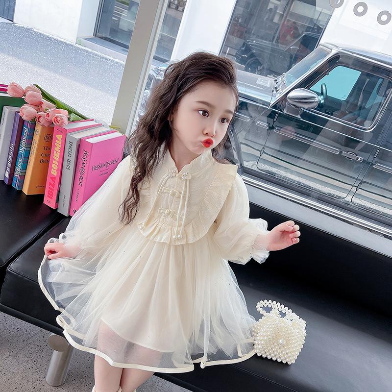 

Марлевое платье в китайском стиле с дисковой пряжкой Платье Тан Платье Cheongsam