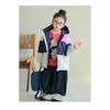 Tri Color Kids Hooded Short Down Jacket Warm Winter Outerwear For Boys And Girls