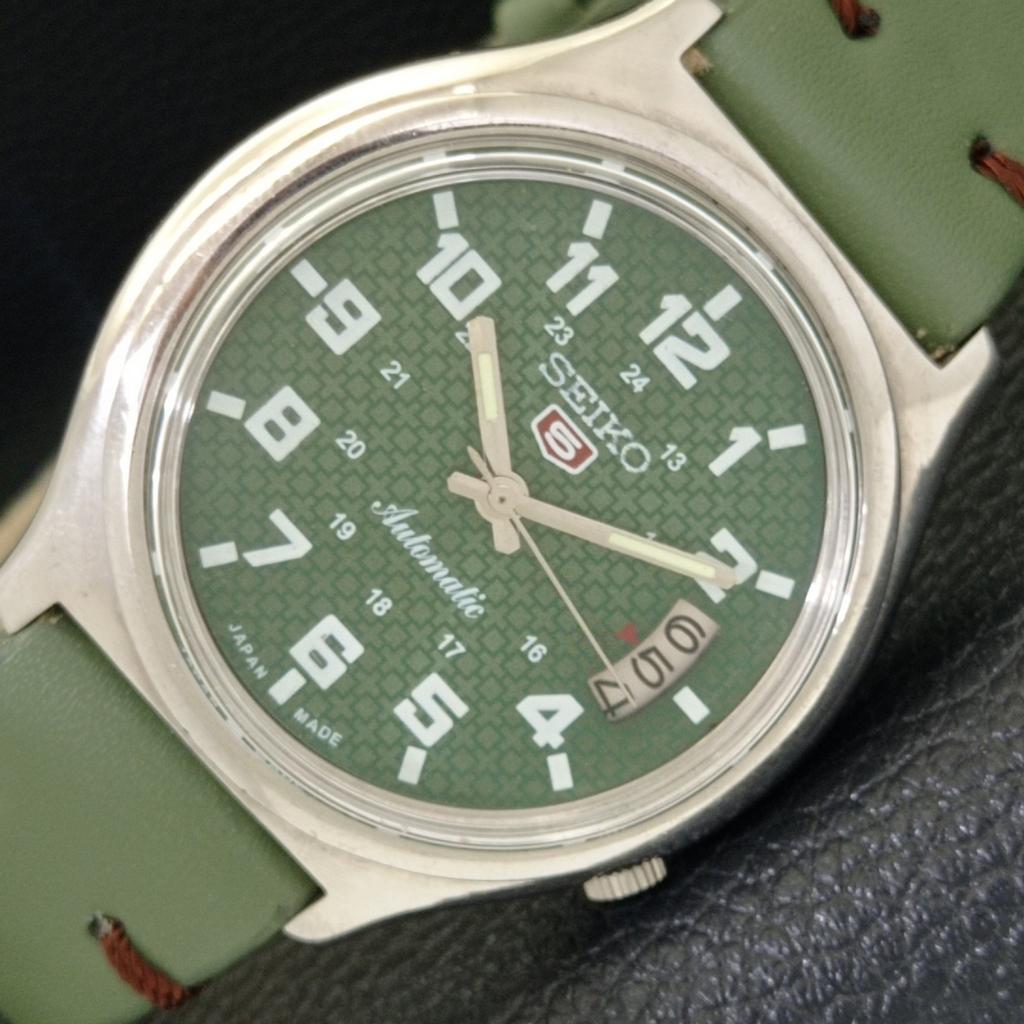 

Б/У винтажные мужские часы SEIKO 5 AUTOMATIC 7009A из Японии с зеленым циферблатом a434922-2 R122-a434922