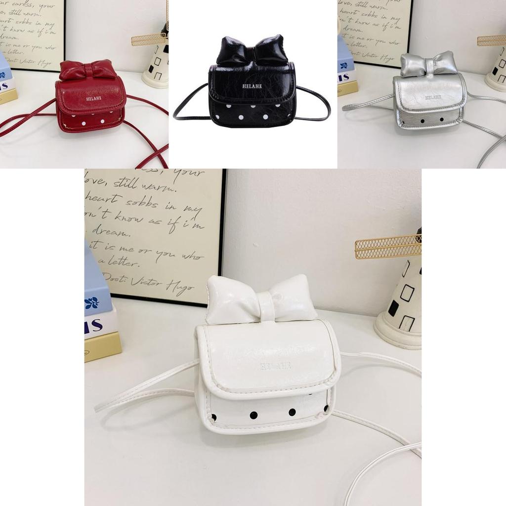 Girl Mini Shoulder Bag With Butterfly Bow Design For Daily Use