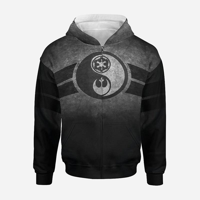 3D Baskılı Yin Yang Sekiz Trigram Sokak Giyimi Fermuarlı Kapüşonlu Sweatshirt Erkek Kadın Çocuk Günlük Fermuarlı Sweatshirt Çocuk Moda Giyim