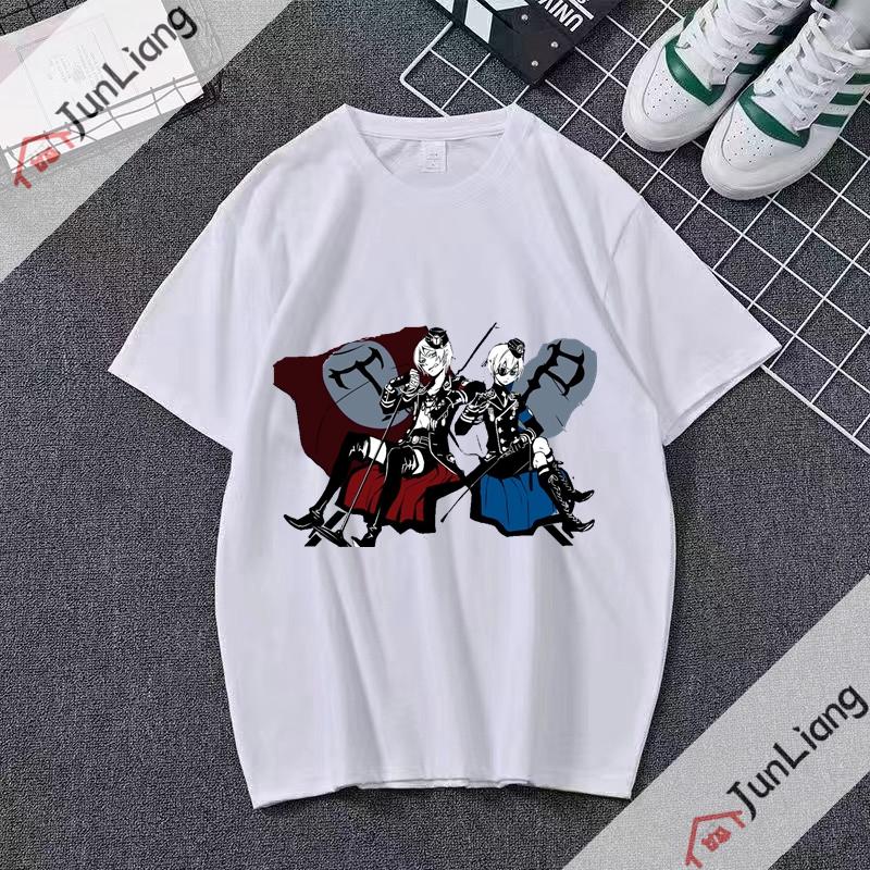 Japanese anime Black Butler cartoon comic mens Tshirt shortsleeved roundneck for streetwear menwomen clothing