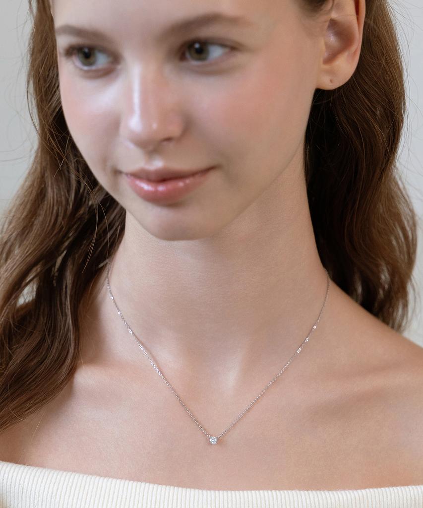 Tatiana (Silver 925) Moissanite 0.25 Carat Necklace Dn0008