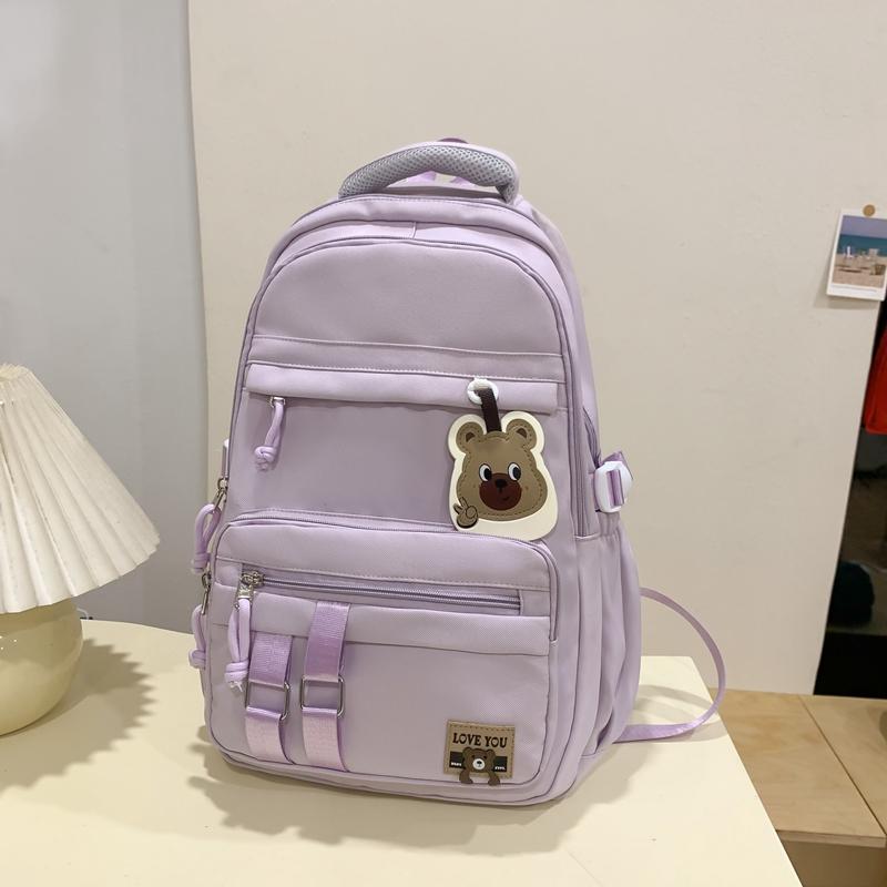 Школьный женский дорожный рюкзак контрастного цвета — фото 12