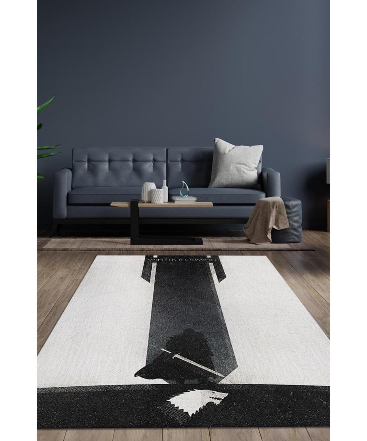

Winter Is Coming Woven Based Washable Game Of Thrones Rug