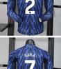 Camiseta de Manga Larga del Arsenal de Visitante 25/26: Edición Saka, Odegaard, Rice con Estampado de Número