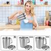 Stainless Steel Milk Frother Jug Coffee Milk Frothing Jug Latte Pitcher Metal Graduated Beaker With Marking Espresso Barista Too