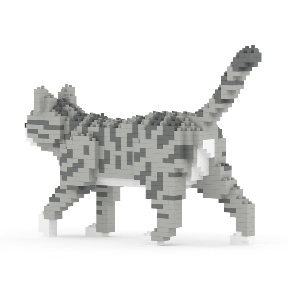 JEKCA Jetca Blocks Gray Tabby Cat (Mini) 01S ST19CM04