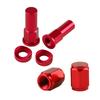 3Pcs Motocross Rim Lock Nut Kit Tire Clamp Screw Rim Lock Nut Spacer Kit Dirt Bike Rim Lock Nuts Bolts Spacer Motocross Valve Cap