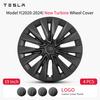 4PCS 19 Inch HubCap For Model Y 2020-2024 Wheel Cover Replacement Asymmetry Hubcaps Full Rim Accessories Wheel Cover