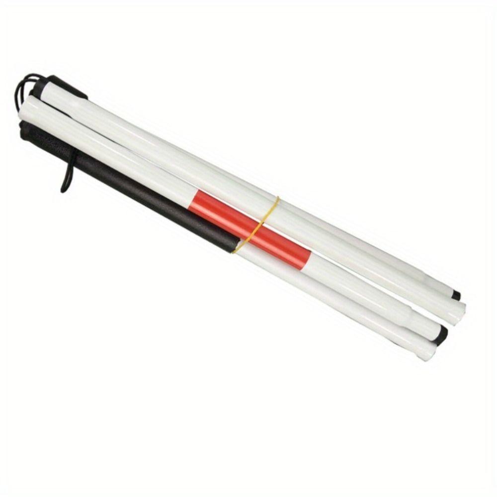 Adjustable Height Folding Cane Reflective Visually Impaired Crutch Cane  Outdoor