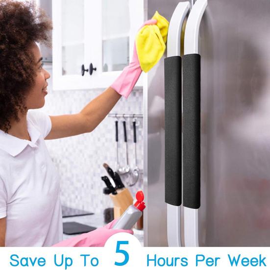 1/2 Stück Kühlschrankgriffabdeckung Rutschfest Antistatisch Verstellbar Mikrowellenherd Herd Geschirrspüler Gerät Kühlschrank Griffschutzabdeckung